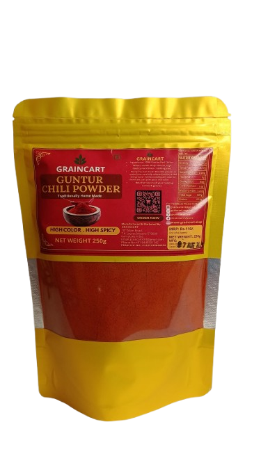 GrainCart Premium Guntur Chilli Powder – 100% Pure & Natural