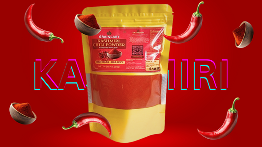 GrainCart Premium Kashmiri Chilli Powder – Natural Red Colour, Mild Spice